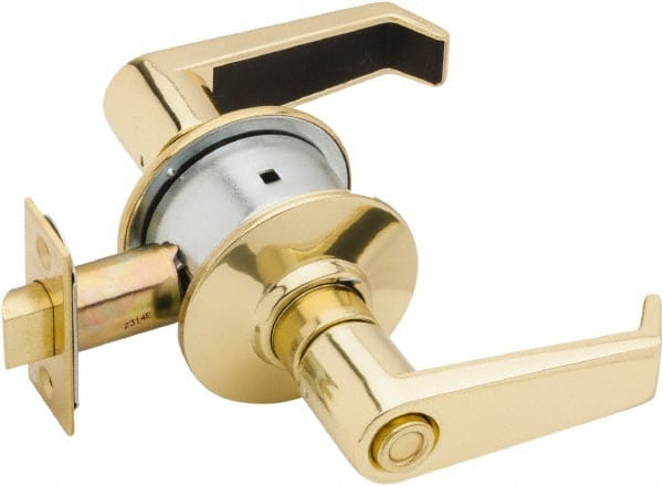 Schlage - Privacy Lever Lockset for 1-3/8 to 1-7/8" Thick Doors - Exact Tool & Supply