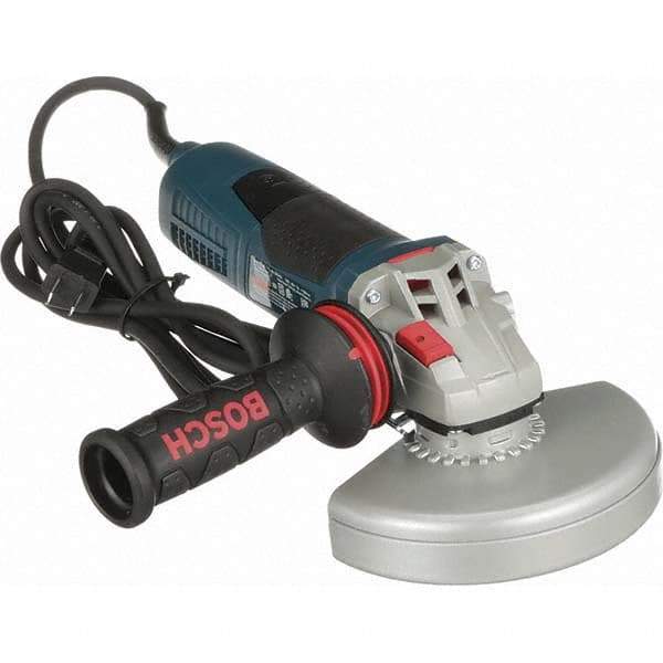 Bosch - 6" Wheel Diam, 9,300 RPM, Corded Angle & Disc Grinder - 5/8-11 Spindle, 120 Volts, 13 Amps - Exact Tool & Supply