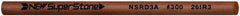 Value Collection - Round Ceramic Finishing Stick - 100mm Long x 2.35mm Wide x 2.4mm Thick, 300 Grit - Exact Tool & Supply