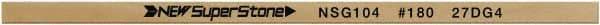 Value Collection - Flat Ceramic Finishing Stick - 100mm Long x 2mm Wide x 10mm Thick, 180 Grit - Exact Tool & Supply