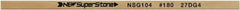 Value Collection - Flat Ceramic Finishing Stick - 100mm Long x 2mm Wide x 6mm Thick, 180 Grit - Exact Tool & Supply