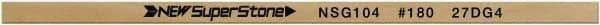 Value Collection - Flat Ceramic Finishing Stick - 100mm Long x 1mm Wide x 10mm Thick, 180 Grit - Exact Tool & Supply