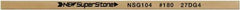 Value Collection - Flat Ceramic Finishing Stick - 100mm Long x 1mm Wide x 10mm Thick, 180 Grit - Exact Tool & Supply