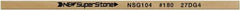 Value Collection - Flat Ceramic Finishing Stick - 100mm Long x 0.8mm Wide x 4mm Thick, 180 Grit - Exact Tool & Supply