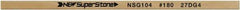 Value Collection - Flat Ceramic Finishing Stick - 100mm Long x 0.5mm Wide x 6mm Thick, 180 Grit - Exact Tool & Supply