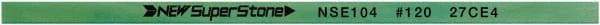 Value Collection - Flat Ceramic Finishing Stick - 100mm Long x 2mm Wide x 6mm Thick, 120 Grit - Exact Tool & Supply