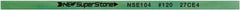 Value Collection - Flat Ceramic Finishing Stick - 100mm Long x 2mm Wide x 6mm Thick, 120 Grit - Exact Tool & Supply