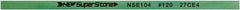 Value Collection - Flat Ceramic Finishing Stick - 100mm Long x 1.5mm Wide x 10mm Thick, 120 Grit - Exact Tool & Supply