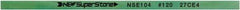 Value Collection - Flat Ceramic Finishing Stick - 100mm Long x 1.5mm Wide x 6mm Thick, 120 Grit - Exact Tool & Supply