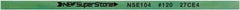 Value Collection - Flat Ceramic Finishing Stick - 100mm Long x 1mm Wide x 4mm Thick, 120 Grit - Exact Tool & Supply