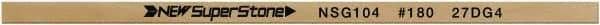 Value Collection - Flat Ceramic Finishing Stick - 100mm Long x 1mm Wide x 6mm Thick, 180 Grit - Exact Tool & Supply