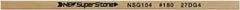 Value Collection - Flat Ceramic Finishing Stick - 100mm Long x 1mm Wide x 6mm Thick, 180 Grit - Exact Tool & Supply