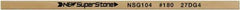 Value Collection - Flat Ceramic Finishing Stick - 100mm Long x 2mm Wide x 4mm Thick, 180 Grit - Exact Tool & Supply