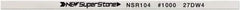 Value Collection - Flat Ceramic Finishing Stick - 100mm Long x 0.5mm Wide x 4mm Thick, 1,000 Grit - Exact Tool & Supply