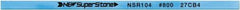 Value Collection - Flat Ceramic Finishing Stick - 100mm Long x 2mm Wide x 10mm Thick, 800 Grit - Exact Tool & Supply