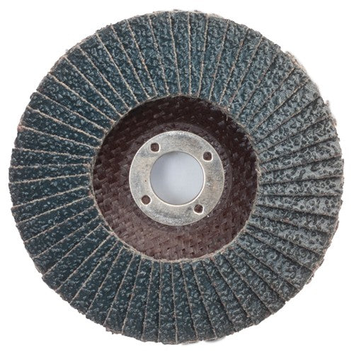 4″ × 5/8″ Flap Disc BlueFire Type 29 Fiberglass Plate 36 Grit - Exact Tool & Supply