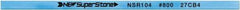 Value Collection - Flat Ceramic Finishing Stick - 100mm Long x 0.5mm Wide x 2mm Thick, 800 Grit - Exact Tool & Supply