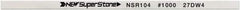 Value Collection - Flat Ceramic Finishing Stick - 100mm Long x 0.5mm Wide x 10mm Thick, 1,000 Grit - Exact Tool & Supply