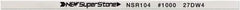 Value Collection - Flat Ceramic Finishing Stick - 100mm Long x 0.8mm Wide x 10mm Thick, 1,000 Grit - Exact Tool & Supply