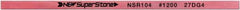 Value Collection - Flat Ceramic Finishing Stick - 100mm Long x 2mm Wide x 4mm Thick, 1,200 Grit - Exact Tool & Supply