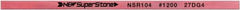 Value Collection - Flat Ceramic Finishing Stick - 100mm Long x 1mm Wide x 6mm Thick, 1,200 Grit - Exact Tool & Supply
