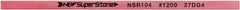 Value Collection - Flat Ceramic Finishing Stick - 100mm Long x 1mm Wide x 2mm Thick, 1,200 Grit - Exact Tool & Supply