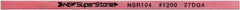 Value Collection - Flat Ceramic Finishing Stick - 100mm Long x 0.8mm Wide x 6mm Thick, 1,200 Grit - Exact Tool & Supply