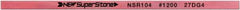Value Collection - Flat Ceramic Finishing Stick - 100mm Long x 0.5mm Wide x 10mm Thick, 1,200 Grit - Exact Tool & Supply