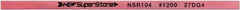 Value Collection - Flat Ceramic Finishing Stick - 100mm Long x 0.5mm Wide x 2mm Thick, 1,200 Grit - Exact Tool & Supply