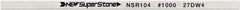 Value Collection - Flat Ceramic Finishing Stick - 100mm Long x 2mm Wide x 10mm Thick, 1,000 Grit - Exact Tool & Supply