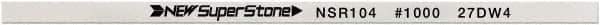 Value Collection - Flat Ceramic Finishing Stick - 100mm Long x 2mm Wide x 4mm Thick, 1,000 Grit - Exact Tool & Supply