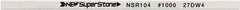 Value Collection - Flat Ceramic Finishing Stick - 100mm Long x 2mm Wide x 4mm Thick, 1,000 Grit - Exact Tool & Supply