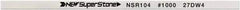 Value Collection - Flat Ceramic Finishing Stick - 100mm Long x 1.5mm Wide x 10mm Thick, 1,000 Grit - Exact Tool & Supply