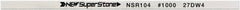 Value Collection - Flat Ceramic Finishing Stick - 100mm Long x 1.5mm Wide x 6mm Thick, 1,000 Grit - Exact Tool & Supply