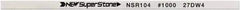 Value Collection - Flat Ceramic Finishing Stick - 100mm Long x 1mm Wide x 2mm Thick, 1,000 Grit - Exact Tool & Supply