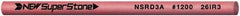 Value Collection - Round Ceramic Finishing Stick - 50mm Long x 3mm Wide, 1,200 Grit - Exact Tool & Supply