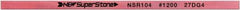 Value Collection - Flat Ceramic Finishing Stick - 100mm Long x 2mm Wide x 6mm Thick, 1,200 Grit - Exact Tool & Supply