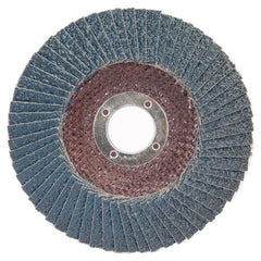 6″ × 7/8″ Flap Disc BlueFire Type 29 Fiberglass Plate 24 Grit - Exact Tool & Supply