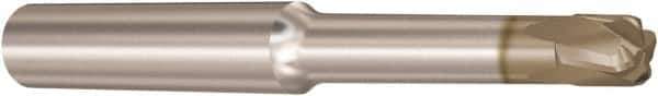 Seco - 2mm, 3 Flute, Single End, Solid Carbide, 1mm Corner Radius End Mill - 65mm OAL, 10° Helix, Right Hand Flute, 1mm LOC, Right Hand Cut, - Exact Tool & Supply