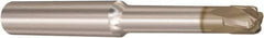 Seco - 2mm, 3 Flute, Single End, Solid Carbide, 1mm Corner Radius End Mill - 65mm OAL, 10° Helix, Right Hand Flute, 1mm LOC, Right Hand Cut, - Exact Tool & Supply