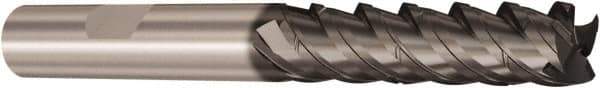 Seco - 10mm, 4 Flute, Single End, Solid Carbide, Corner Chamfer End Mill - 88mm OAL, 48° Helix, Right Hand Flute, 40mm LOC, Right Hand Cut - Exact Tool & Supply