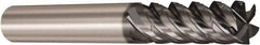 Seco - 6mm, 5 Flute, Single End, Solid Carbide, Corner Chamfer End Mill - 64mm OAL, 48° Helix, Right Hand Flute, 23mm LOC, Right Hand Cut - Exact Tool & Supply