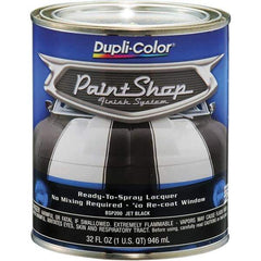 Dupli-Color - Jet Black Automotive Topcoat - 1 Qt Can - Exact Tool & Supply