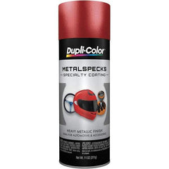 Dupli-Color - Metal Flake Retro Red Automotive Topcoat - 11 oz Aerosol Can - Exact Tool & Supply