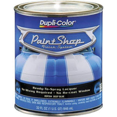 Dupli-Color - Deep Blue Automotive Topcoat - 1 Qt Can - Exact Tool & Supply