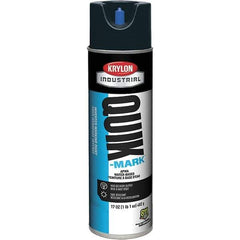 Krylon - 20 fl oz Black Marking Paint - 664' Coverage at 1" Wide, Water-Based Formula, 372 gL VOC - Exact Tool & Supply