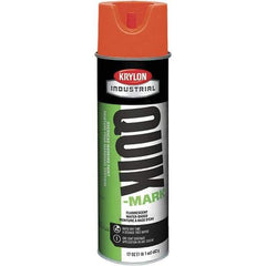 Krylon - 20 fl oz Orange Marking Paint - 664' Coverage at 1" Wide, Water-Based Formula, 432 gL VOC - Exact Tool & Supply