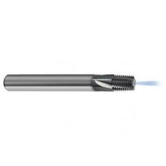 1/16-27 3FL Carbide Thread Mill NPT Tap-Coolant Thru-TiCN - Exact Tool & Supply