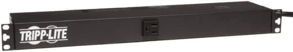 Tripp-Lite - 13 Outlets, 120 VAC15 Amps, 15' Cord, Power Outlet Strip - Rack Mount, 5-15R NEMA Configuration, 19" Strip - Exact Tool & Supply