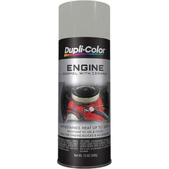 Dupli-Color - 12 oz Cast Coat Automotive Heat Resistant Paint - Metallic Finish, 500°F Max Temp, Comes in Aerosol Can - Exact Tool & Supply